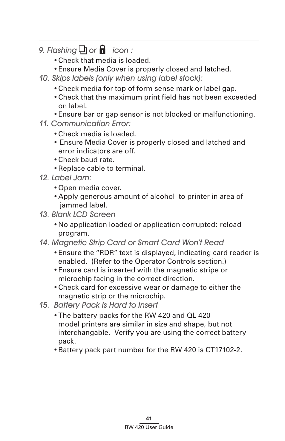 Zebra Technologies LI 72 User Manual | Page 41 / 62