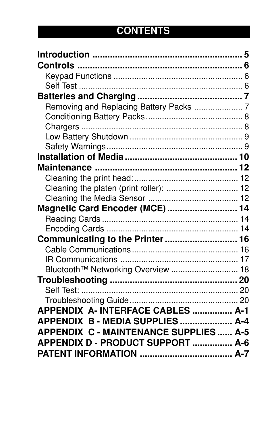 Zebra Technologies Cameo Portable Encoding Printer User Manual | Page 3 / 30