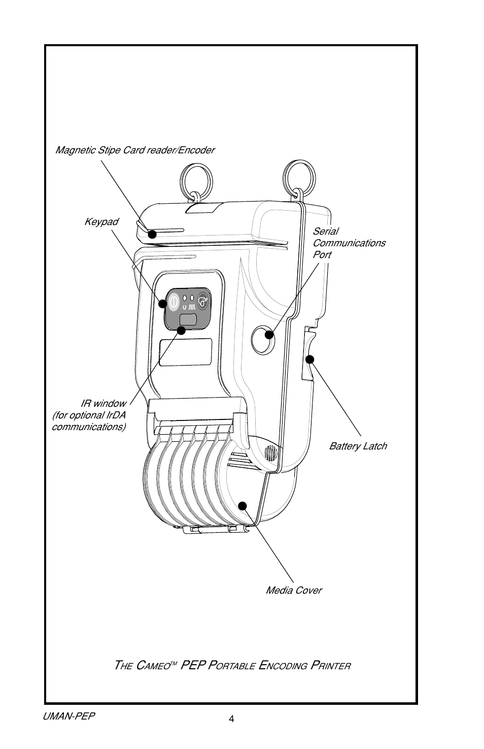 Pep p | Zebra Technologies Cameo Portable Encoding Printer User Manual | Page 4 / 30