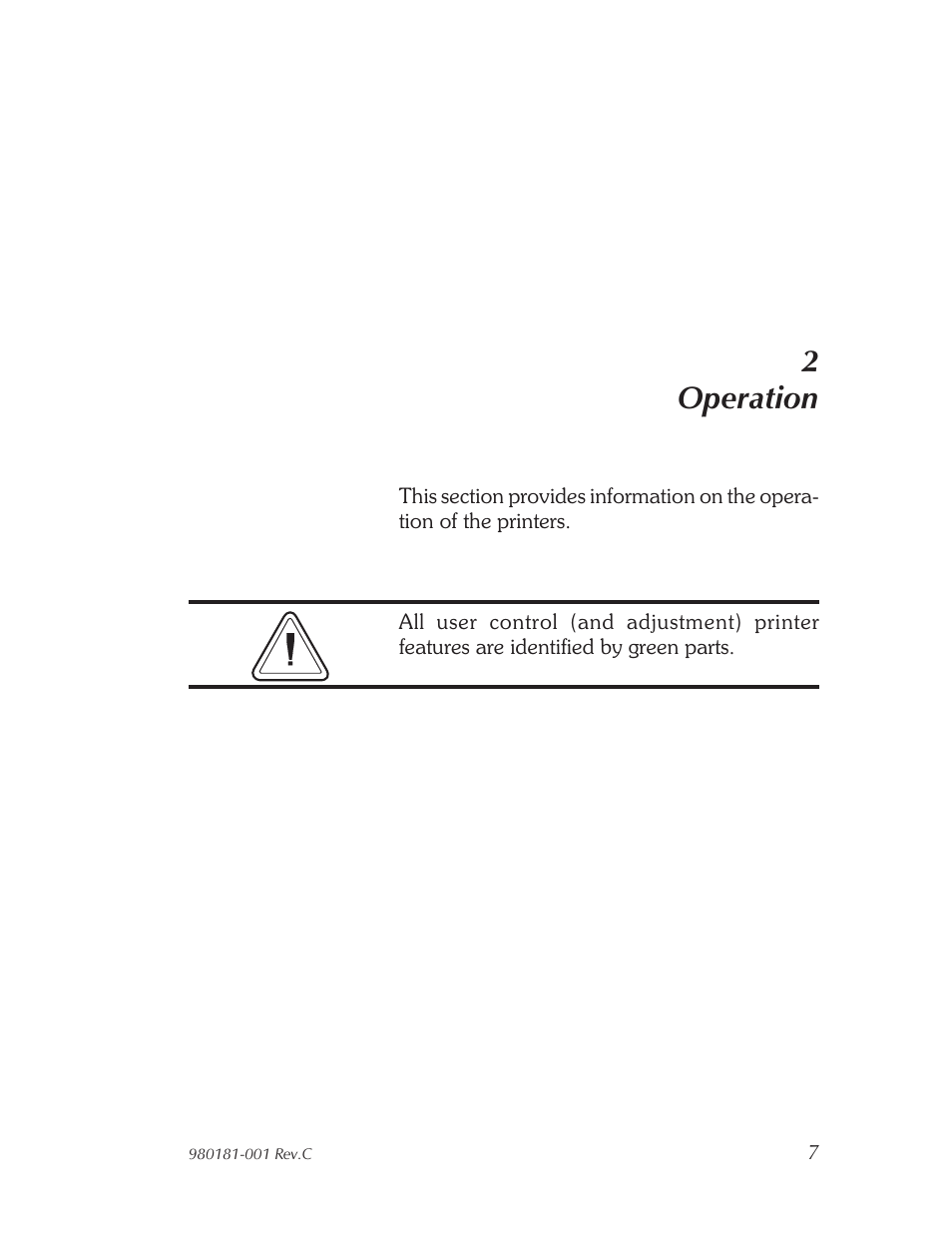 Op er a tion 7, 2operation | Zebra Technologies Strata Thermal Printers User Manual | Page 15 / 70