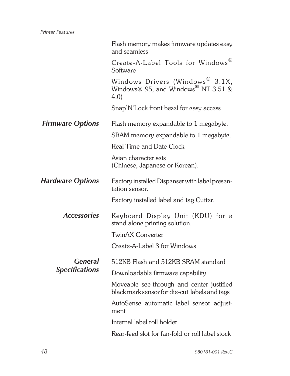 Zebra Technologies Strata Thermal Printers User Manual | Page 56 / 70
