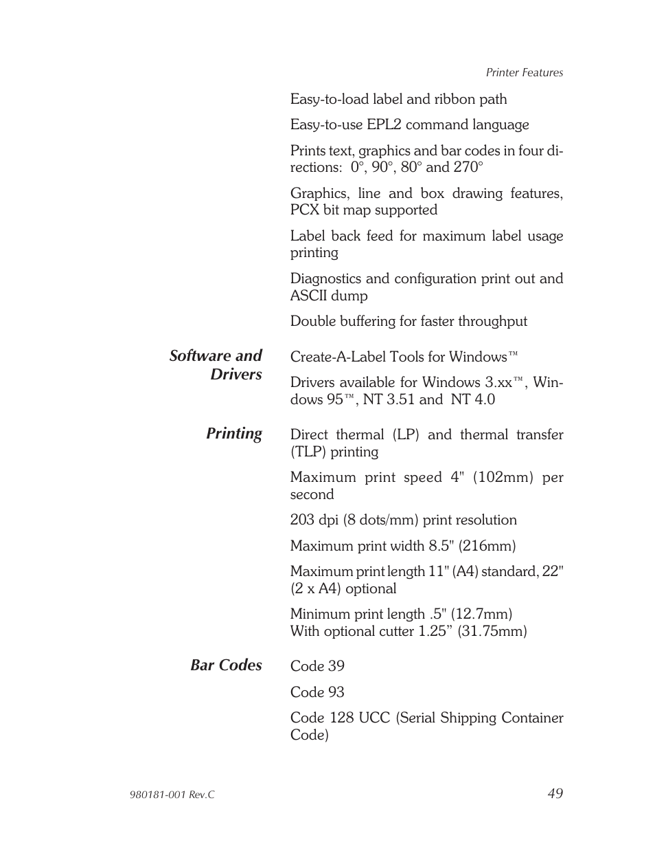 Zebra Technologies Strata Thermal Printers User Manual | Page 57 / 70