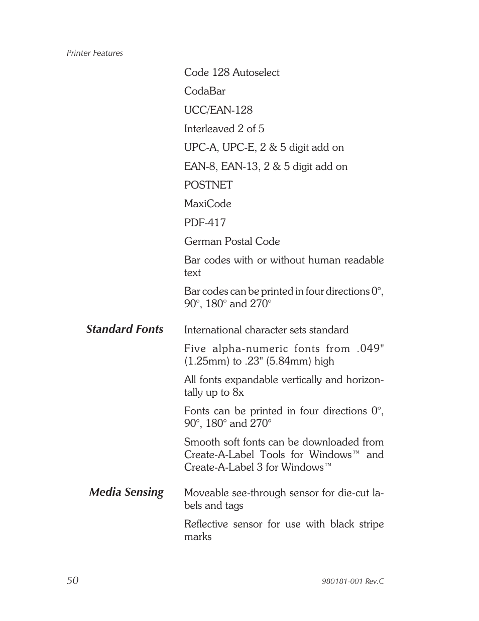 Zebra Technologies Strata Thermal Printers User Manual | Page 58 / 70