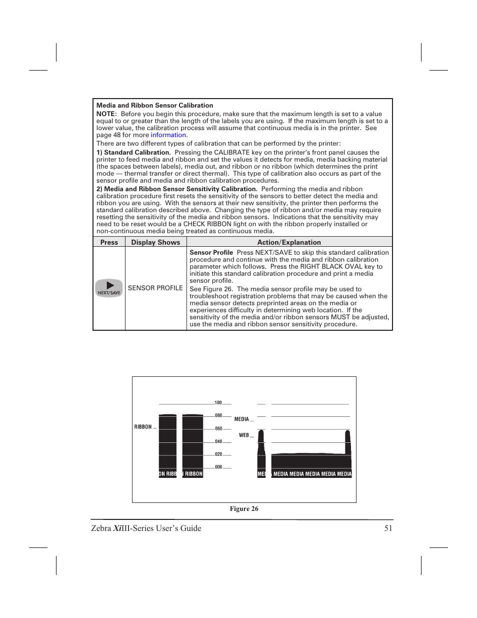 Zebra xi iii-series user’s guide 51 | Zebra Technologies XiIII User Manual | Page 57 / 108