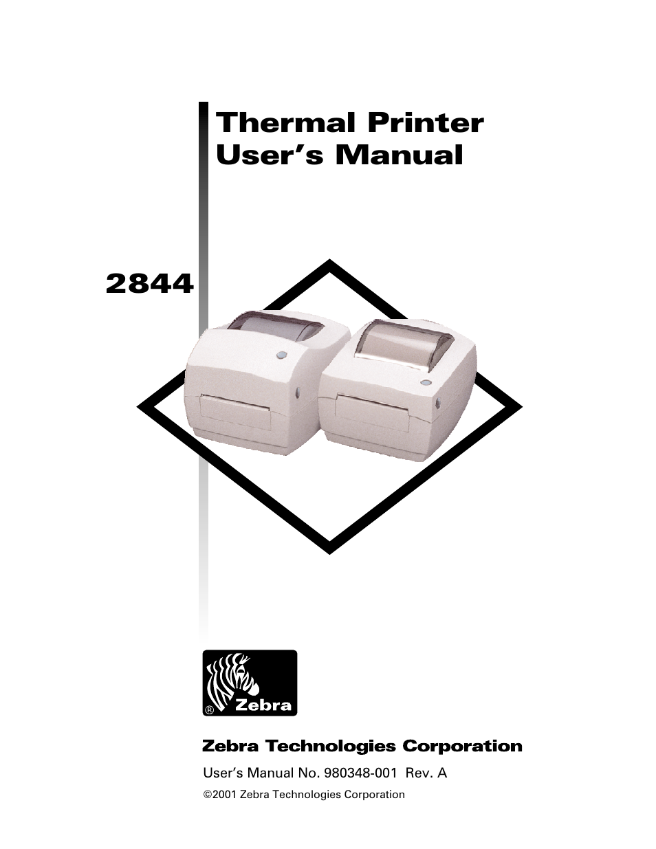 Zebra Technologies 2844 User Manual | 38 pages