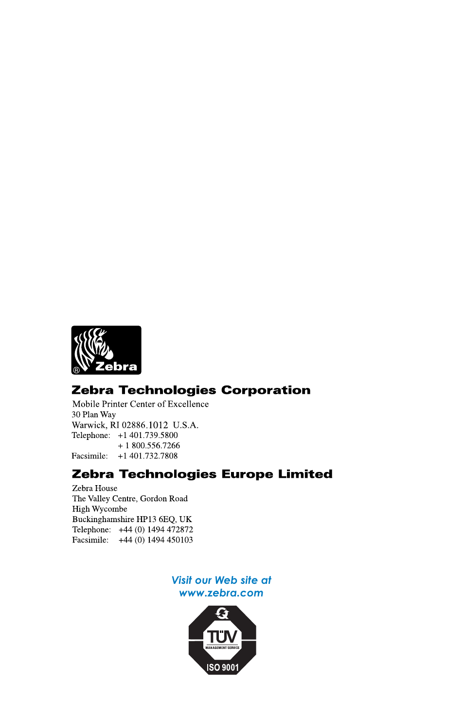 Zebra Technologies 2 User Manual | Page 40 / 40