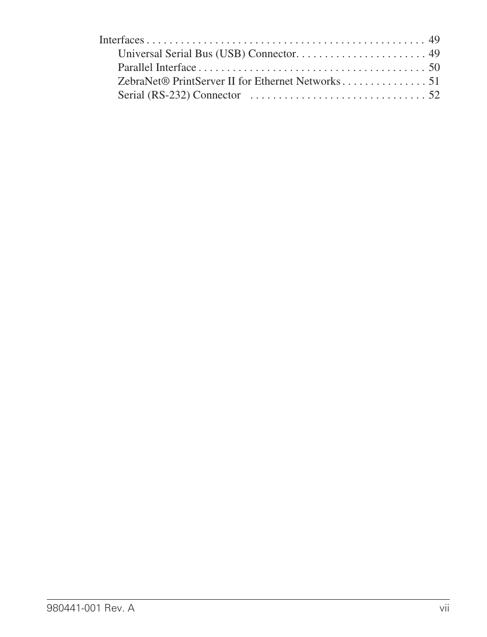 Zebra Technologies TLP 3844-Z User Manual | Page 7 / 68