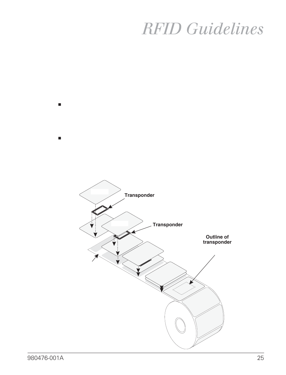 Rfid guidelines | Zebra Technologies R2844-Z User Manual | Page 33 / 86