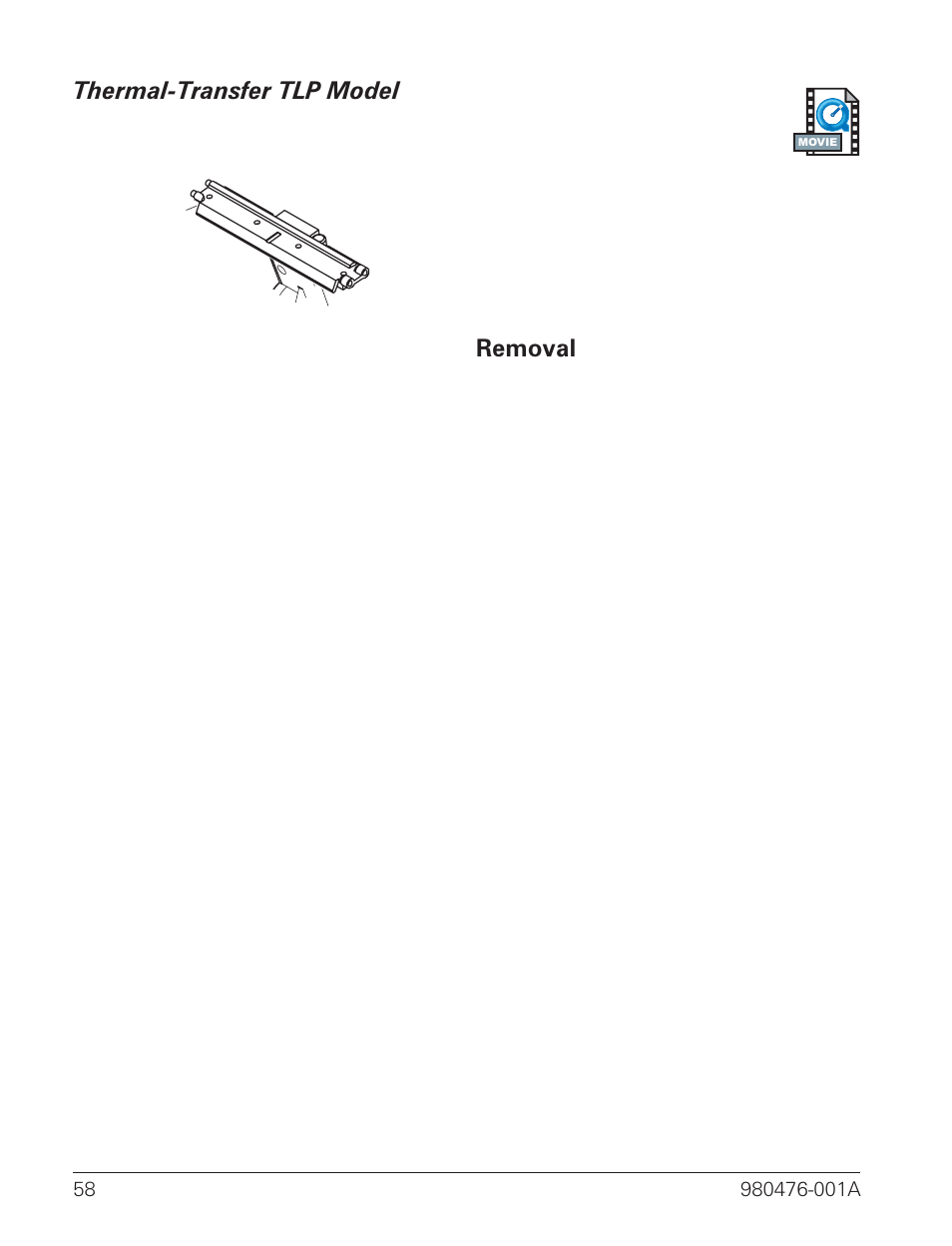 Thermal-transfer tlp model 58 | Zebra Technologies R2844-Z User Manual | Page 66 / 86