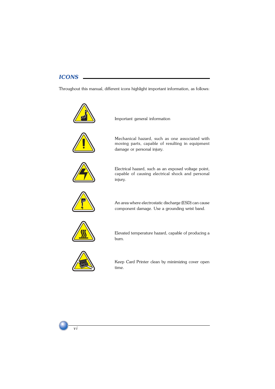 Understanding icons, Icons | Zebra Technologies P420 User Manual | Page 6 / 54