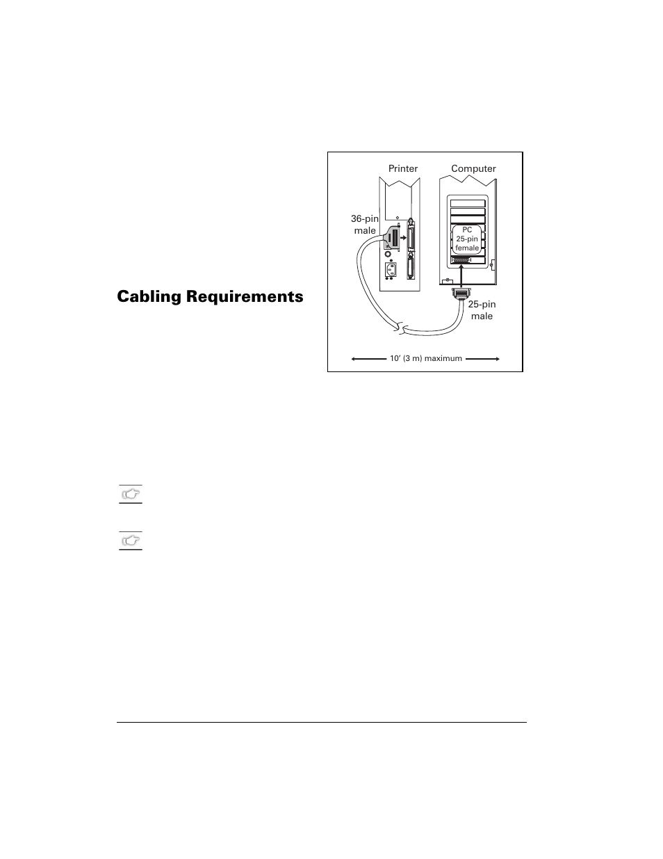 Cabling requirements, Deolqj 5htxluhphqwv | Zebra Technologies Z6M User Manual | Page 26 / 112