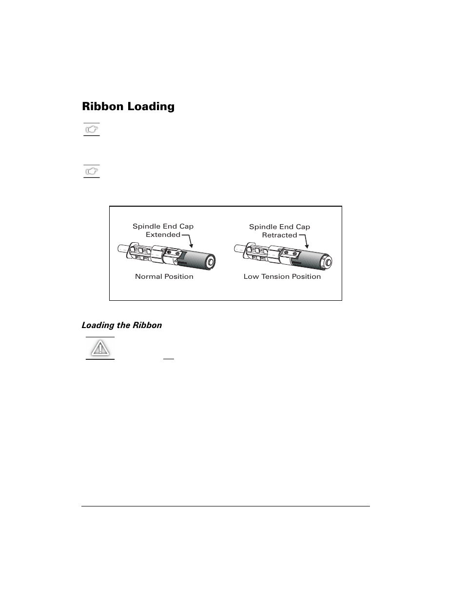 Ribbon loading, Loading the ribbon, 5leerq /rdglqj | Zebra Technologies Z6M User Manual | Page 42 / 112