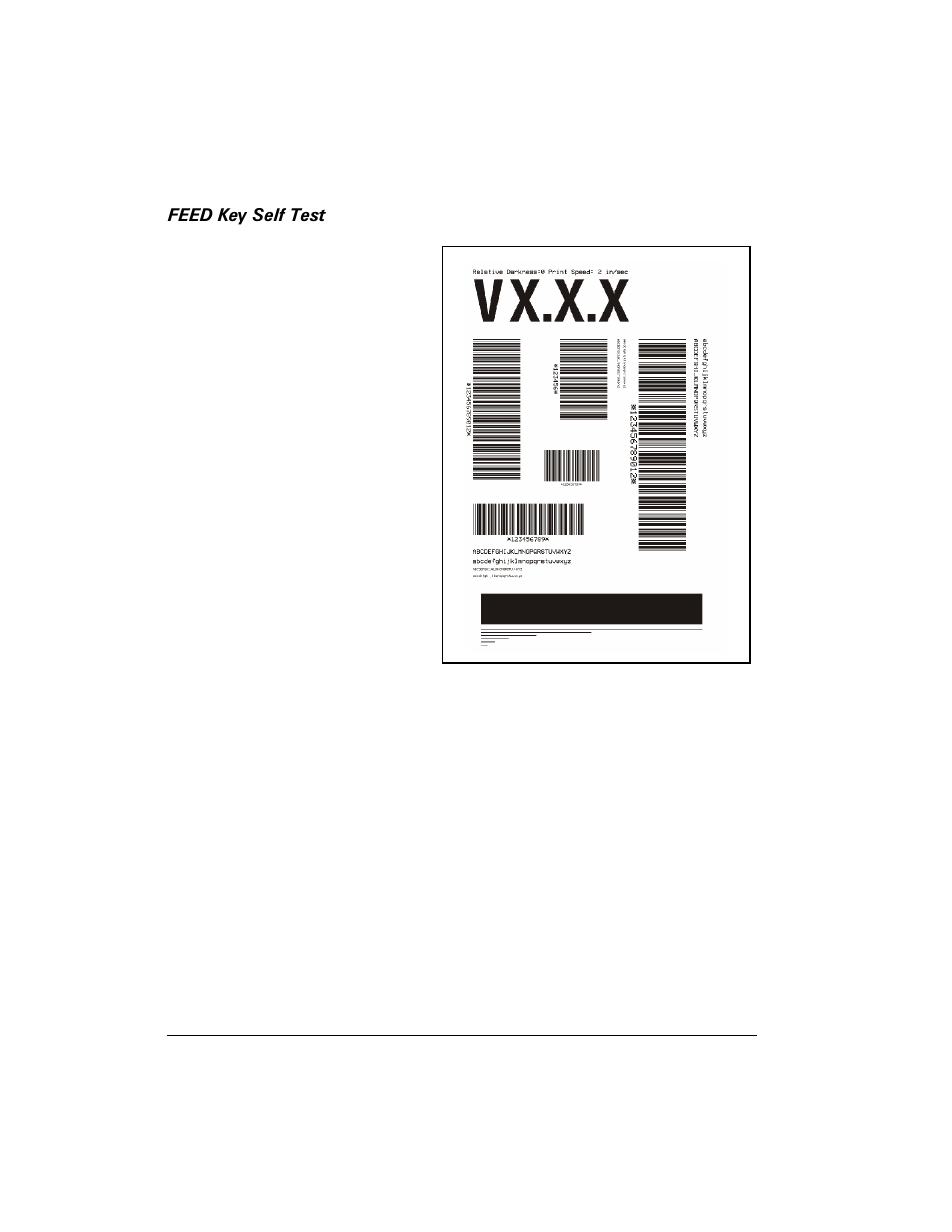 Feed key self test | Zebra Technologies Z6M User Manual | Page 86 / 112