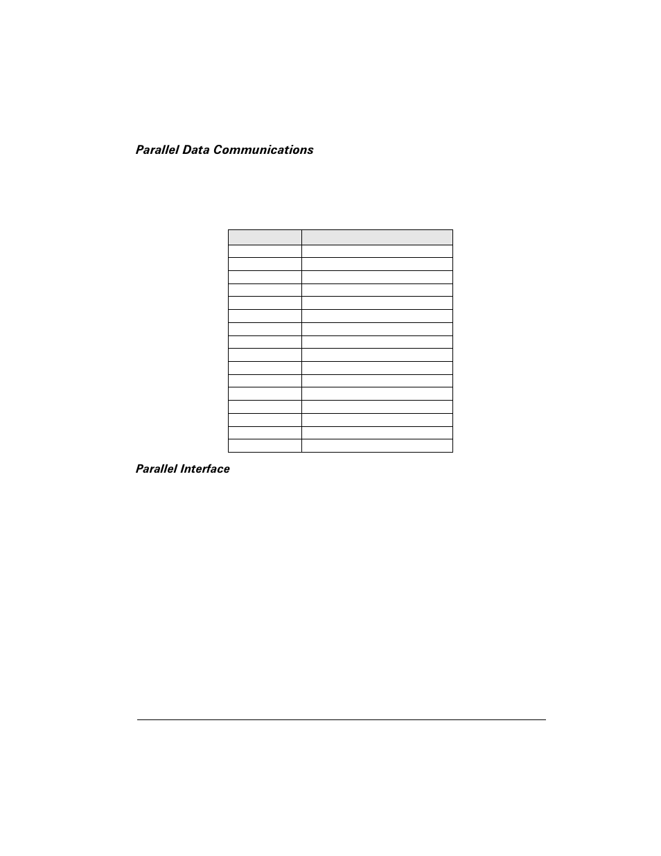 Parallel data communications | Zebra Technologies Z6M User Manual | Page 99 / 112