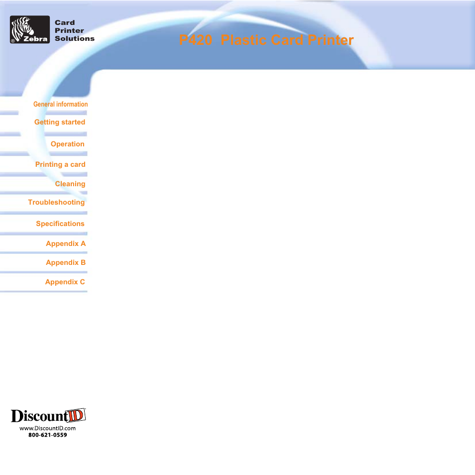 Zebra Technologies P420i User Manual | 53 pages
