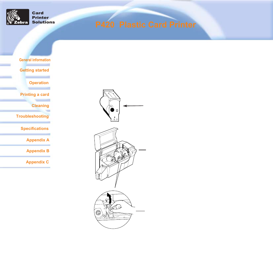 P420 i plastic card printer | Zebra Technologies P420i User Manual | Page 17 / 53