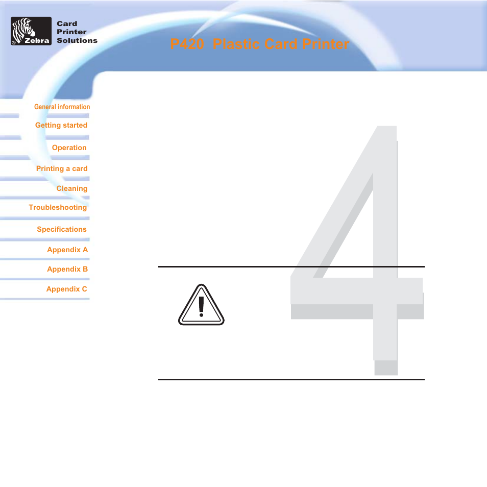 Cleaning, Leaning, P420 i plastic card printer | Zebra Technologies P420i User Manual | Page 30 / 53