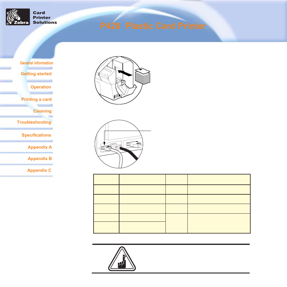 P420 i plastic card printer | Zebra Technologies P420i User Manual | Page 49 / 53