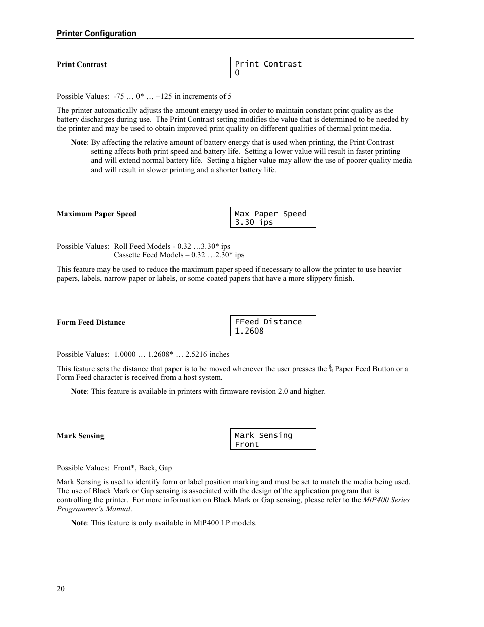 Zebra Technologies MtP400 User Manual | Page 26 / 63