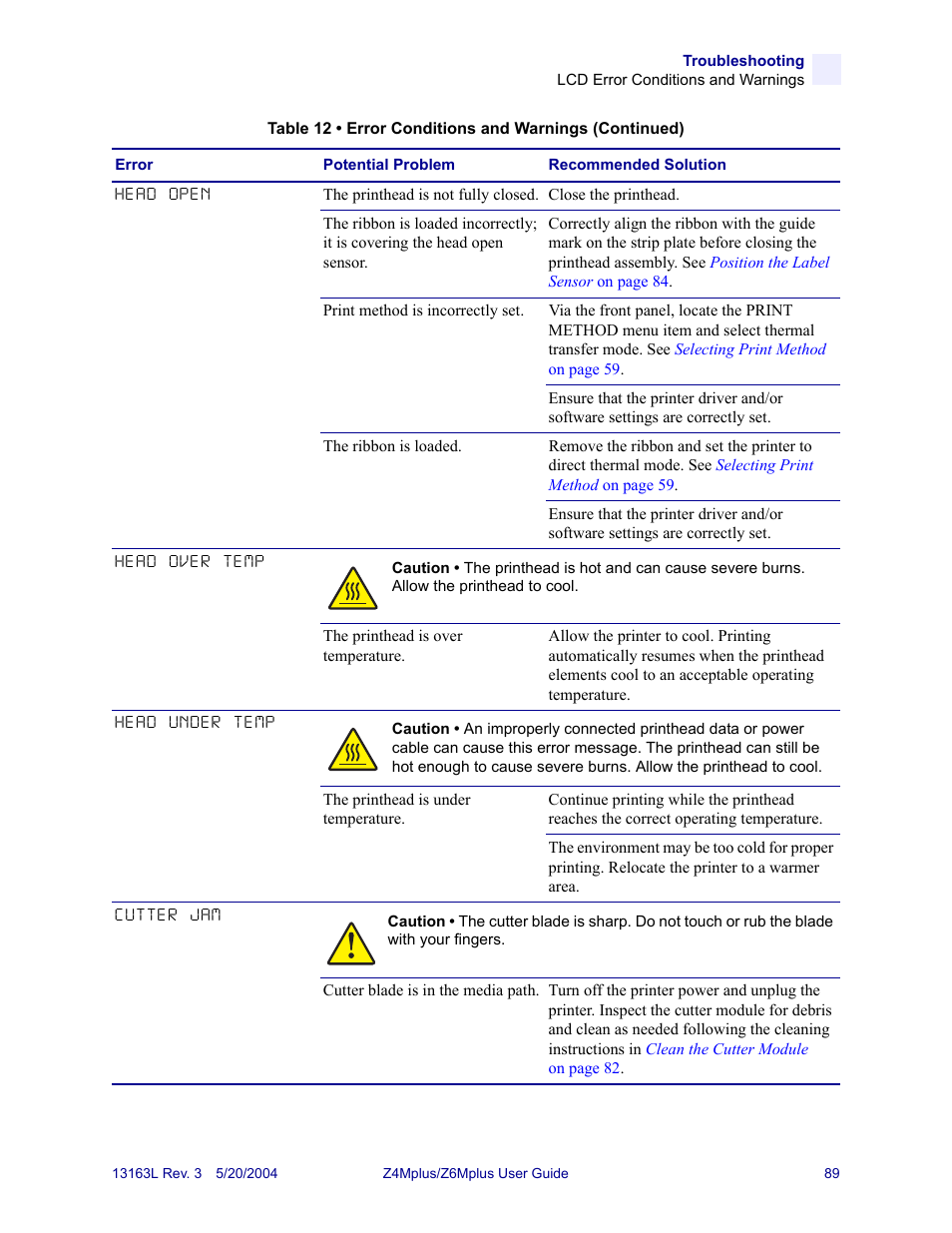 Zebra Technologies Z6Mplus User Manual | Page 107 / 142