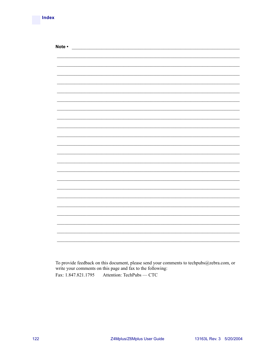 Zebra Technologies Z6Mplus User Manual | Page 140 / 142