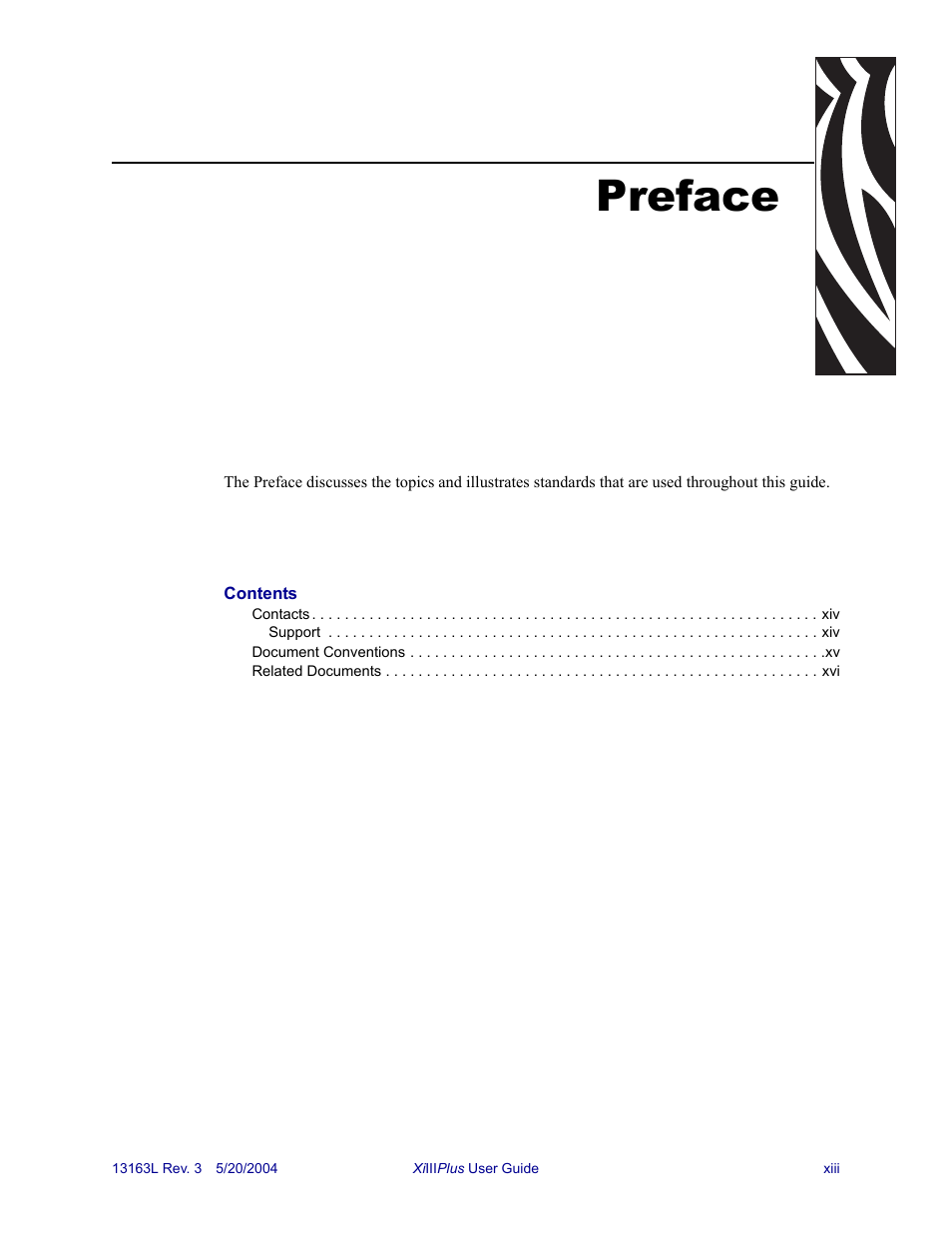 Preface | Zebra Technologies Z6Mplus User Manual | Page 15 / 142