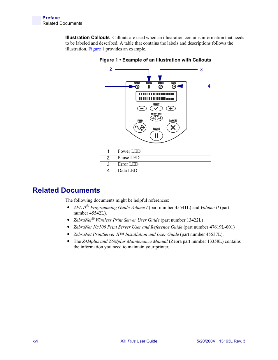 Related documents | Zebra Technologies Z6Mplus User Manual | Page 18 / 142