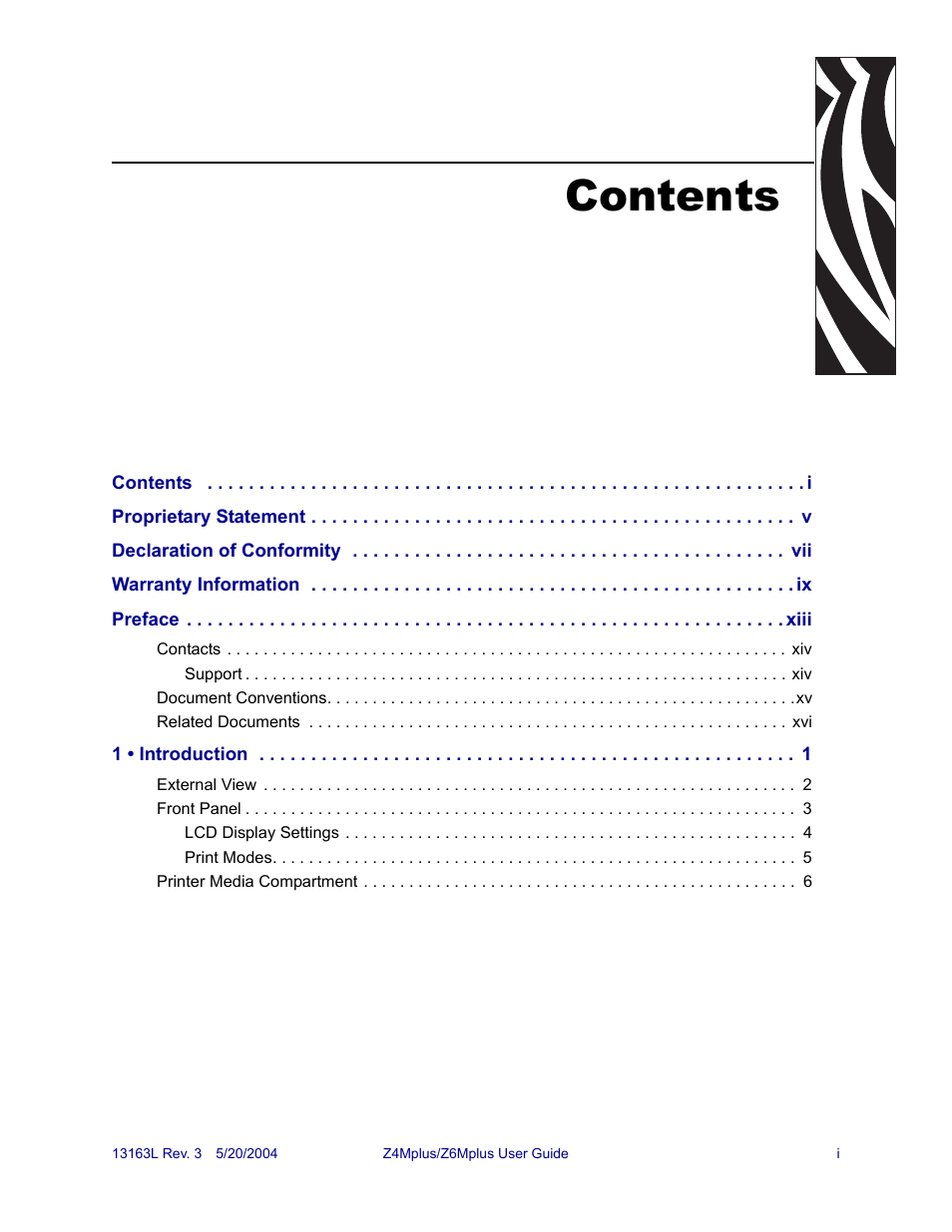 Zebra Technologies Z6Mplus User Manual | Page 3 / 142