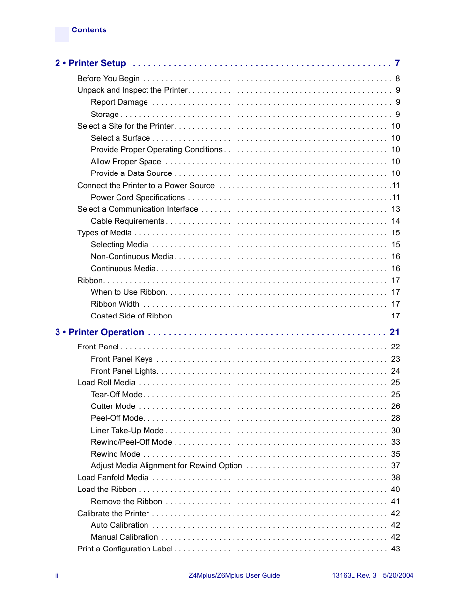 Zebra Technologies Z6Mplus User Manual | Page 4 / 142