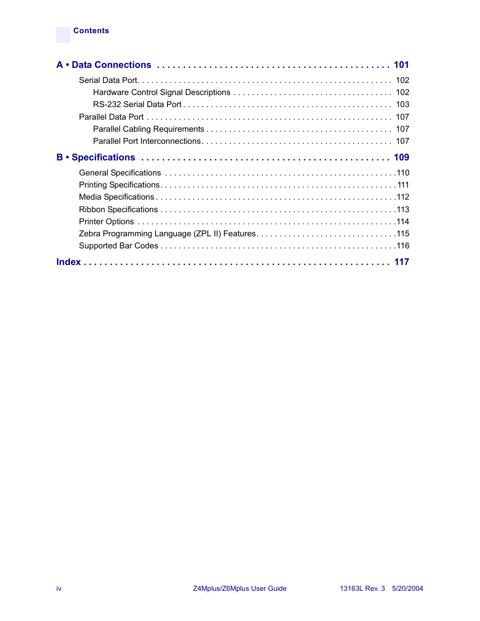 Zebra Technologies Z6Mplus User Manual | Page 6 / 142