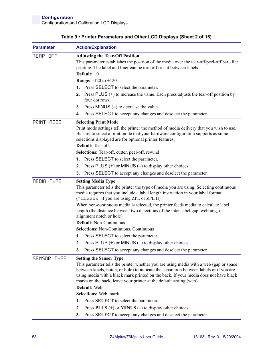 Zebra Technologies Z6Mplus User Manual | Page 76 / 142