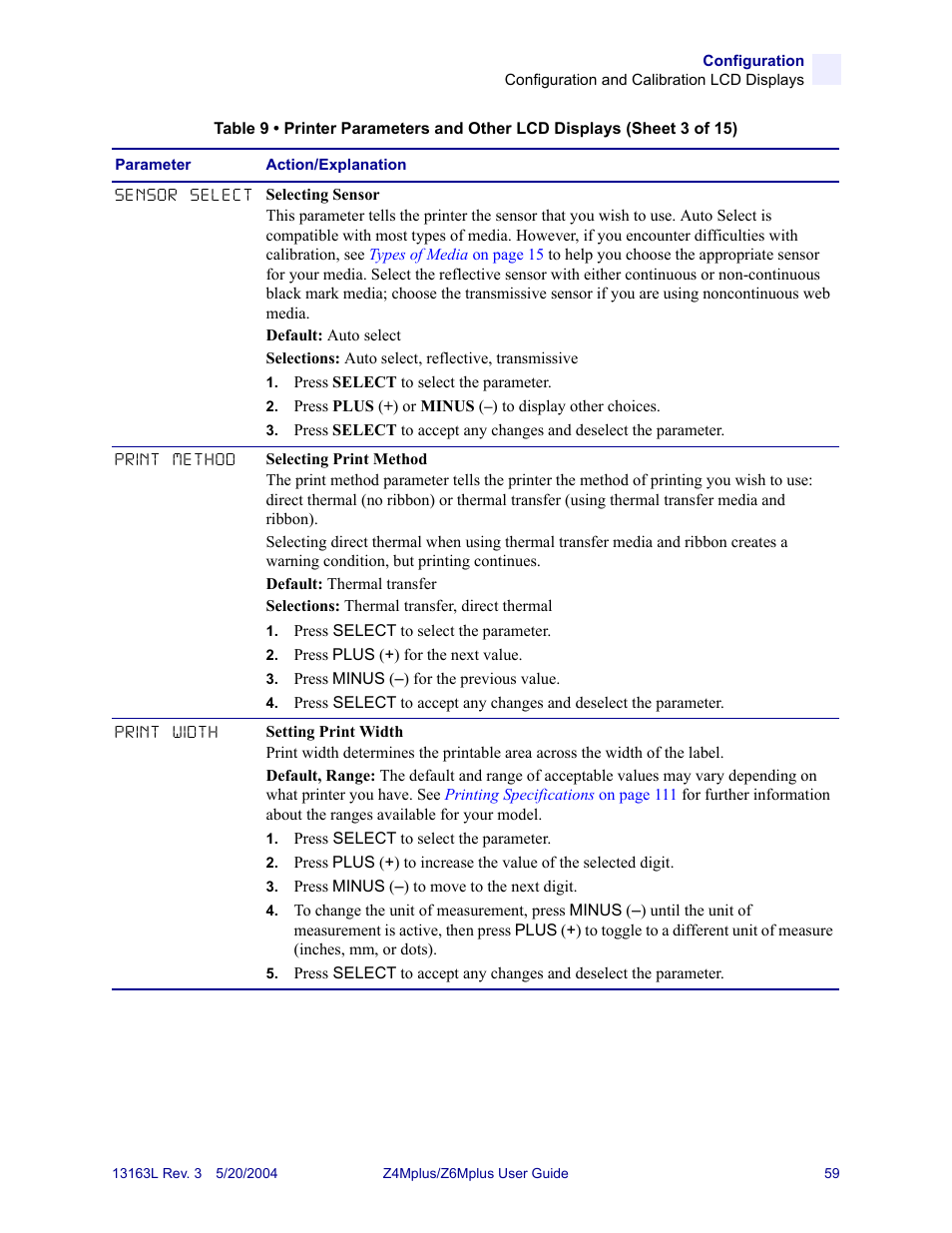 Zebra Technologies Z6Mplus User Manual | Page 77 / 142