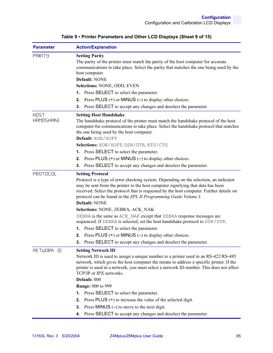 Zebra Technologies Z6Mplus User Manual | Page 83 / 142