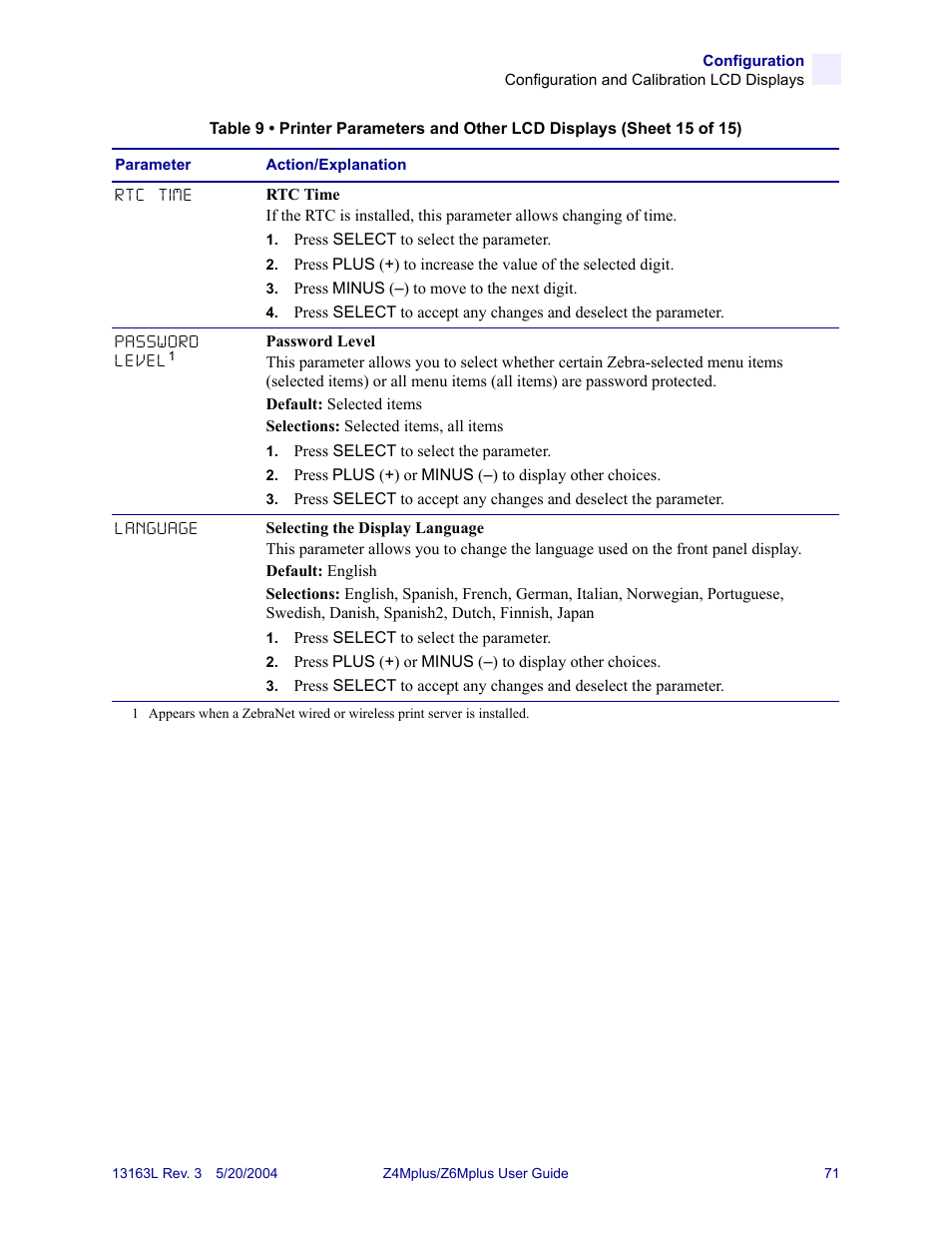 Zebra Technologies Z6Mplus User Manual | Page 89 / 142