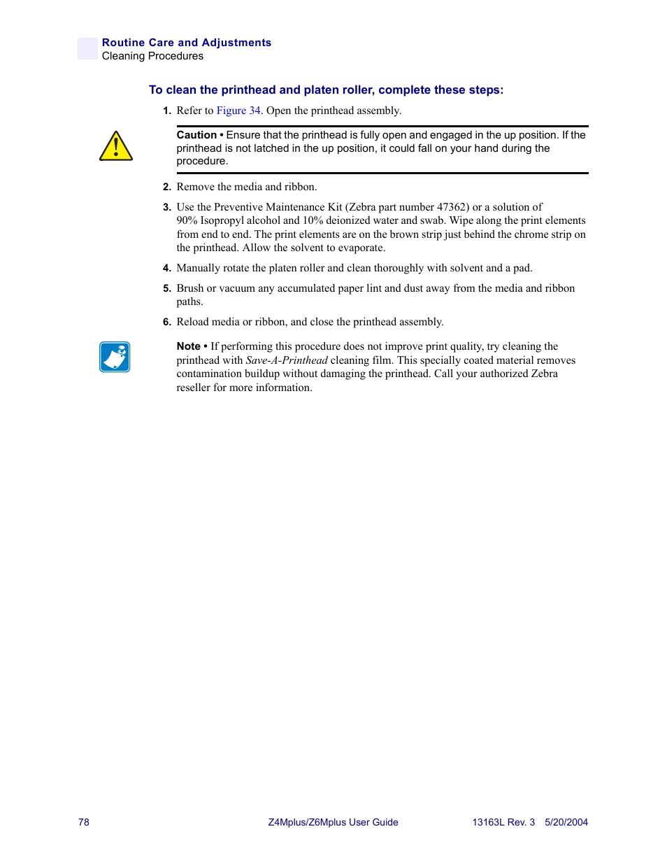Zebra Technologies Z6Mplus User Manual | Page 96 / 142