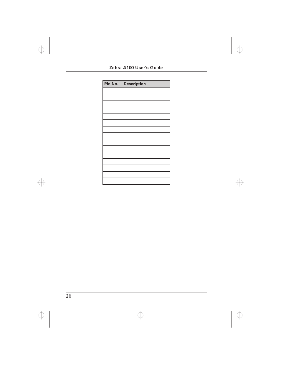 Zebra Technologies A100 User Manual | Page 25 / 28