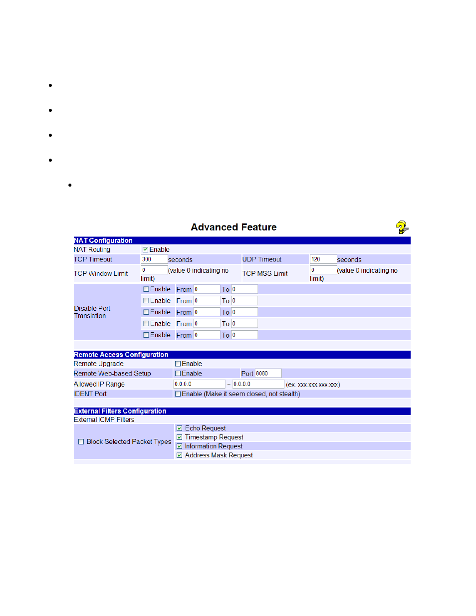 Advanced features | XiNCOM Twin WAN XC-DPG402 User Manual | Page 50 / 79