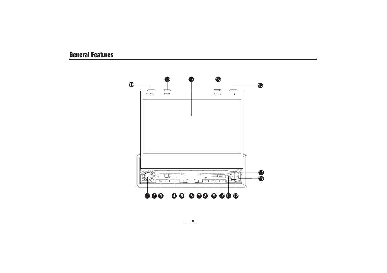 General features | XO Vision X348NT User Manual | Page 7 / 27