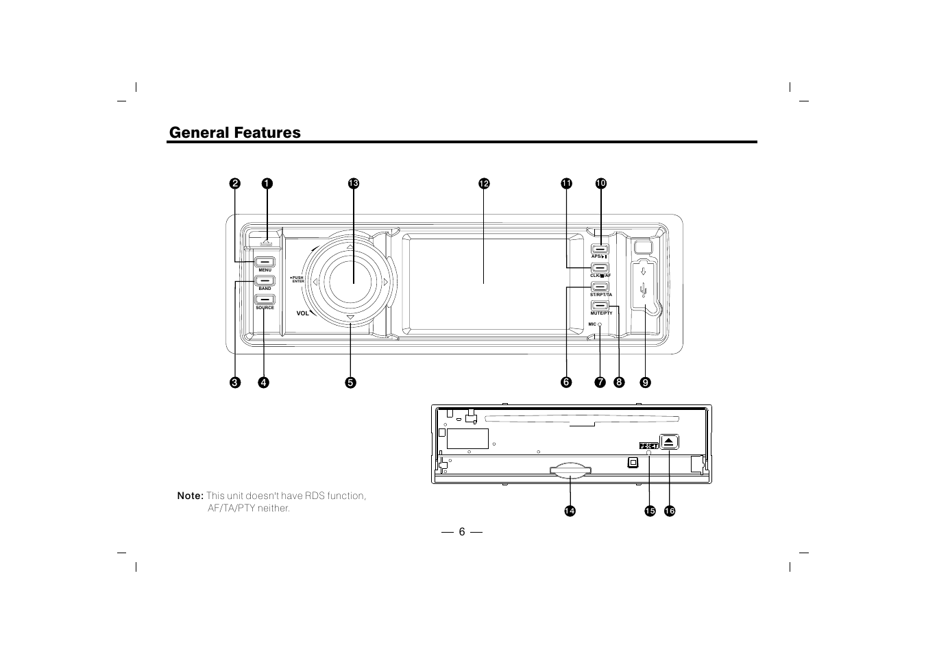 General features | XO Vision XO1915BT User Manual | Page 7 / 25