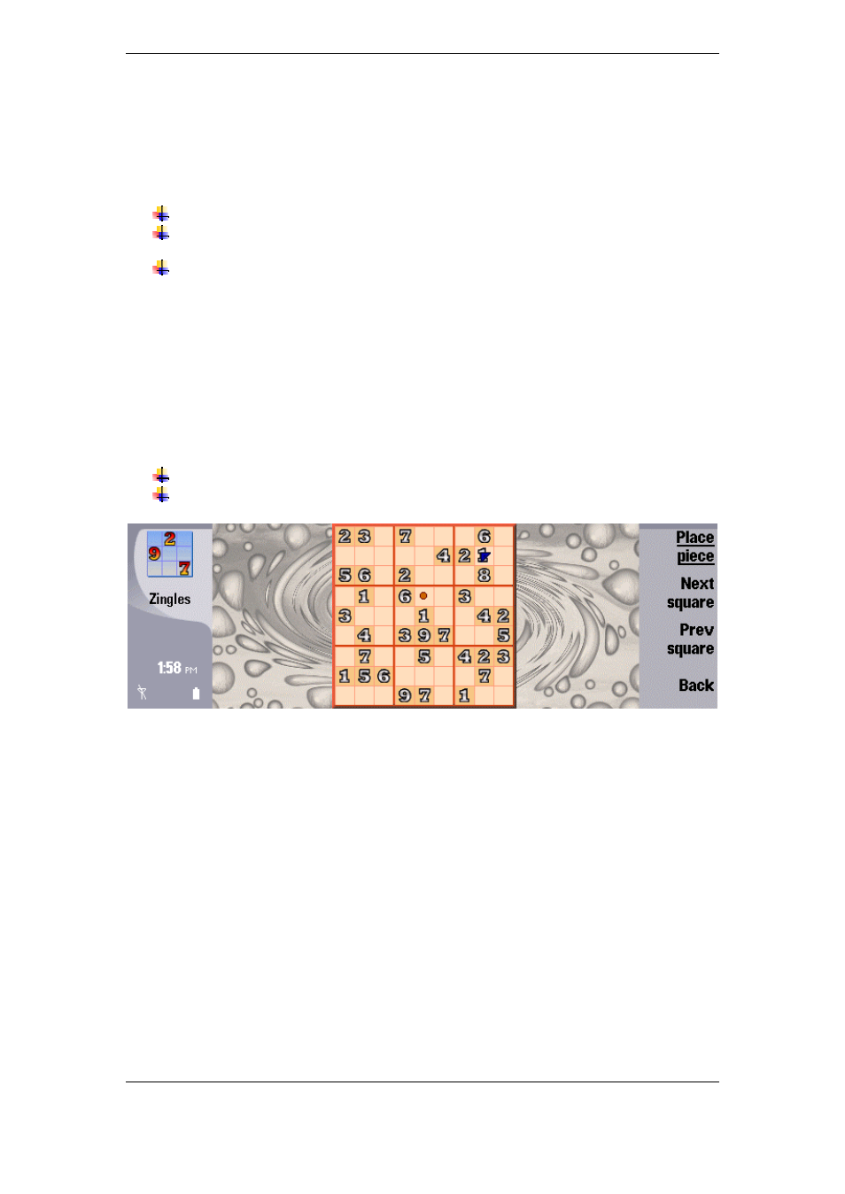 Making moves, Moving pieces around, Marking possible moves | Zing Magic Series 80 User Manual | Page 6 / 11