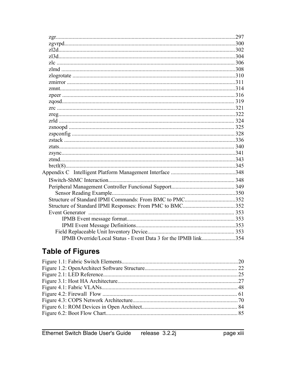 Table of figures | Znyx Networks bh5700 User Manual | Page 13 / 359