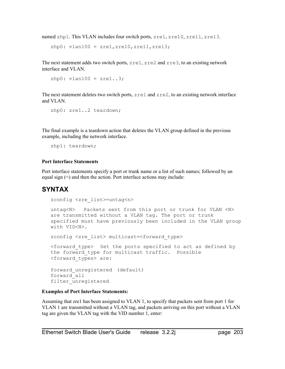Syntax | Znyx Networks bh5700 User Manual | Page 203 / 359