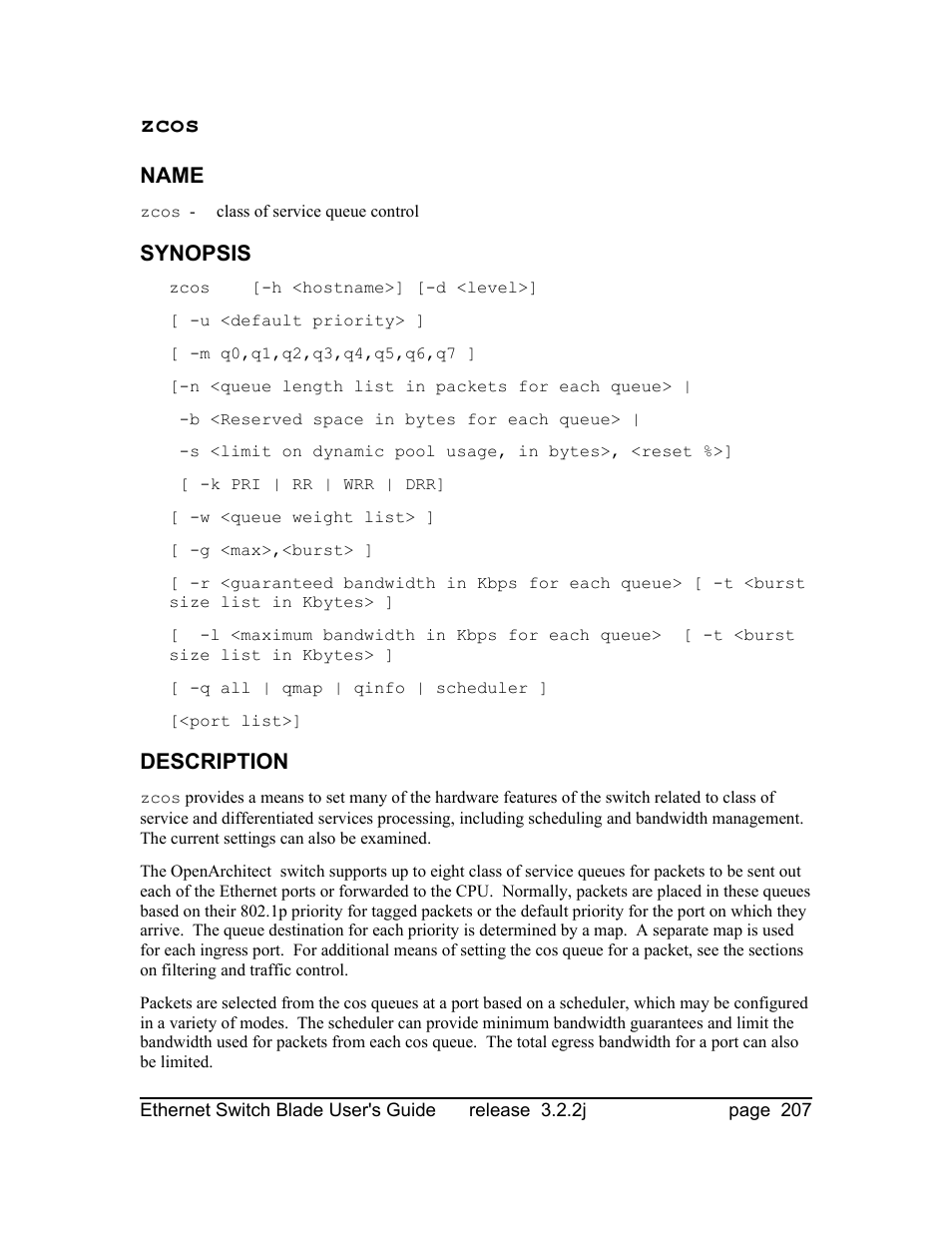 Zcos | Znyx Networks bh5700 User Manual | Page 207 / 359