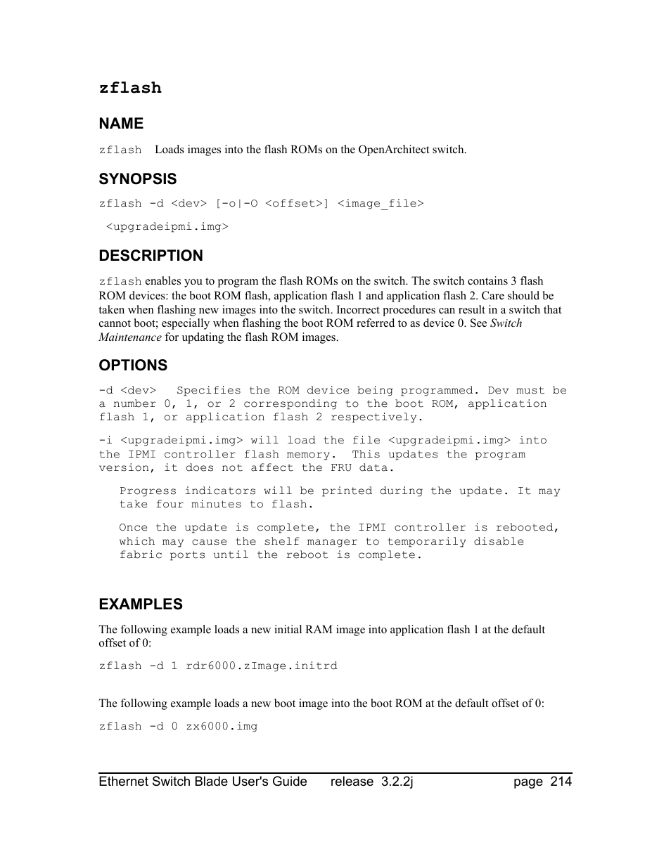 Zflash | Znyx Networks bh5700 User Manual | Page 214 / 359