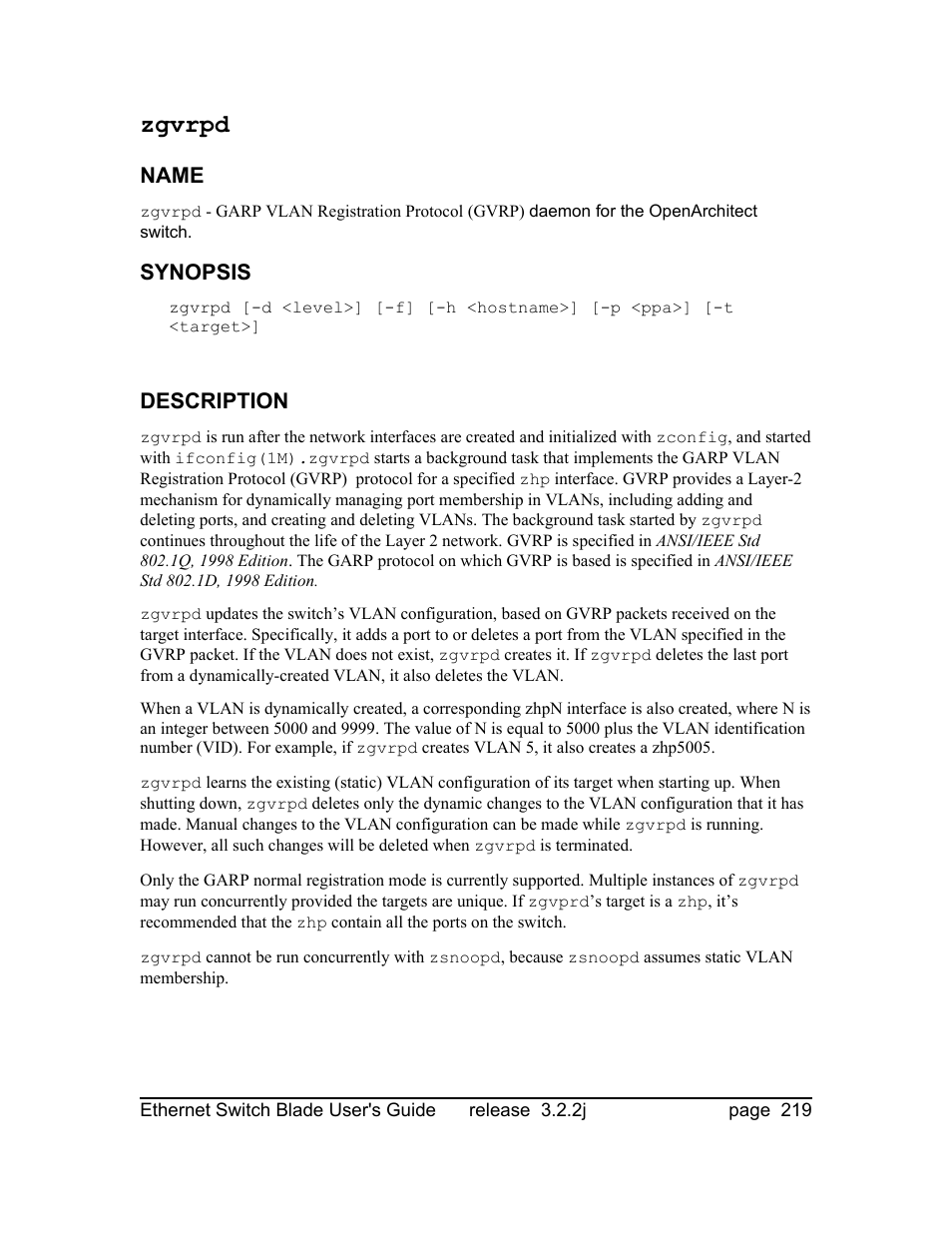 Zgvrpd | Znyx Networks bh5700 User Manual | Page 219 / 359