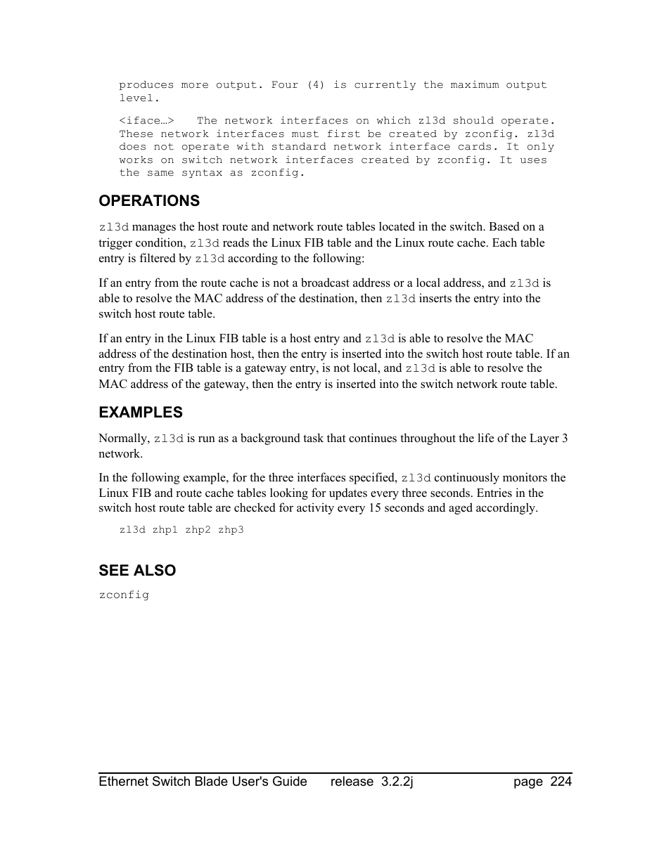 Operations, Examples, See also | Znyx Networks bh5700 User Manual | Page 224 / 359