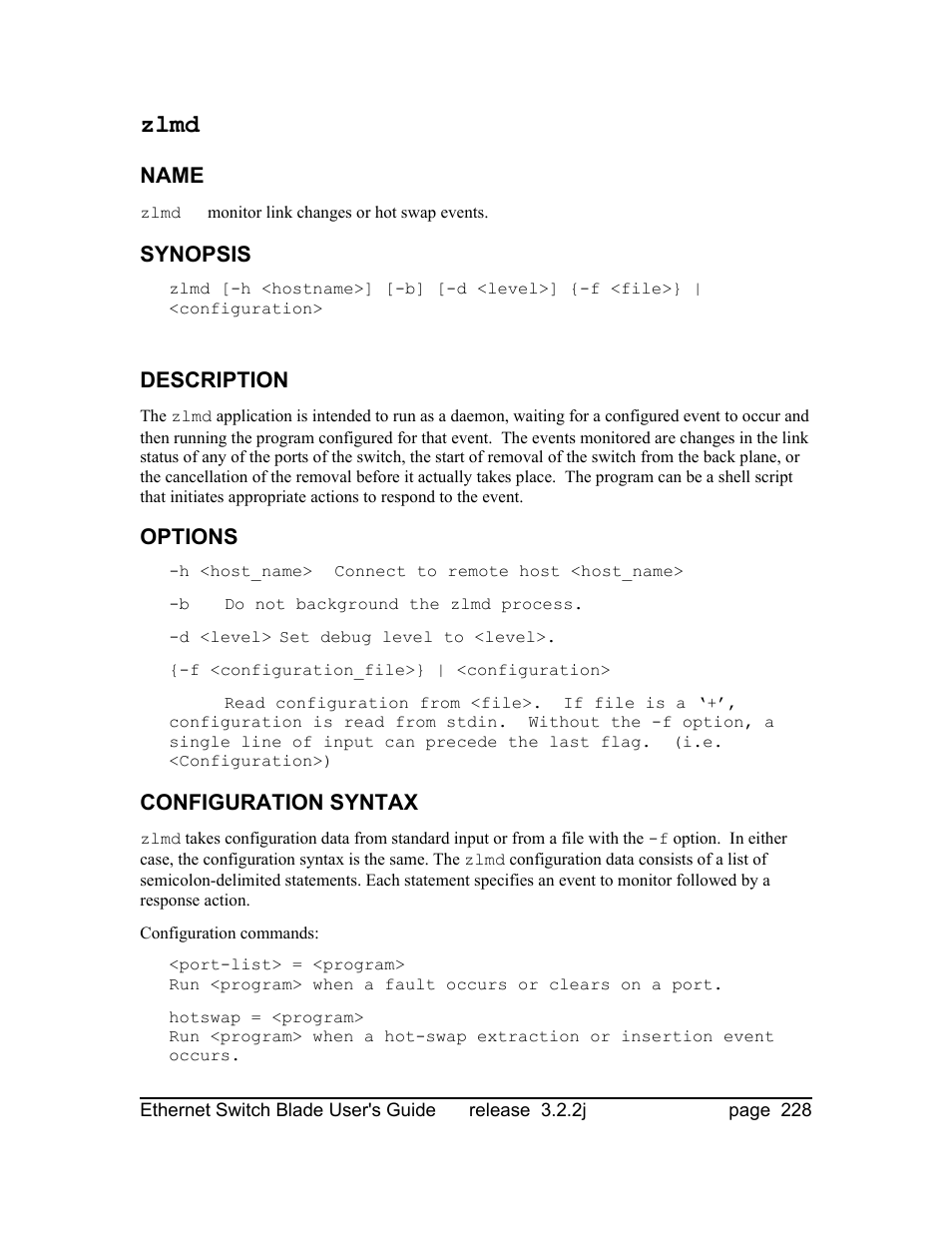 Zlmd | Znyx Networks bh5700 User Manual | Page 228 / 359