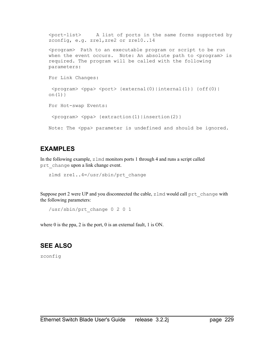 Examples, See also | Znyx Networks bh5700 User Manual | Page 229 / 359