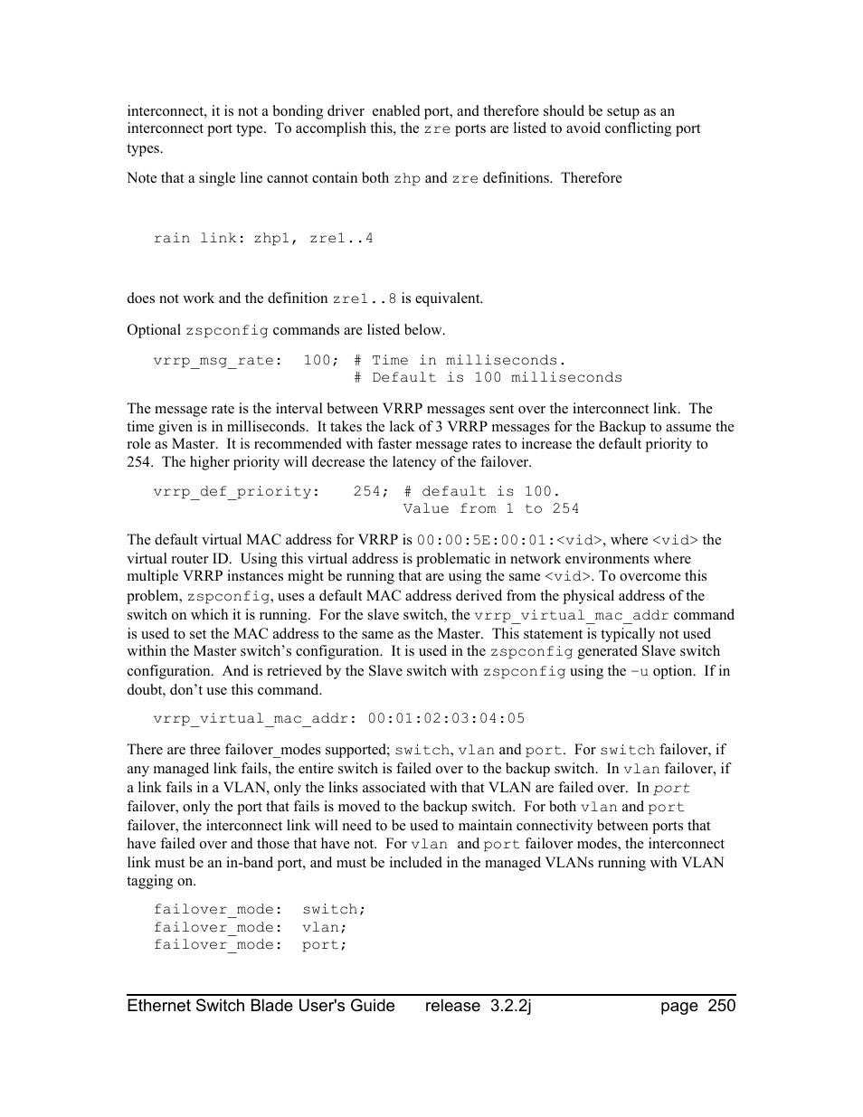 Znyx Networks bh5700 User Manual | Page 250 / 359