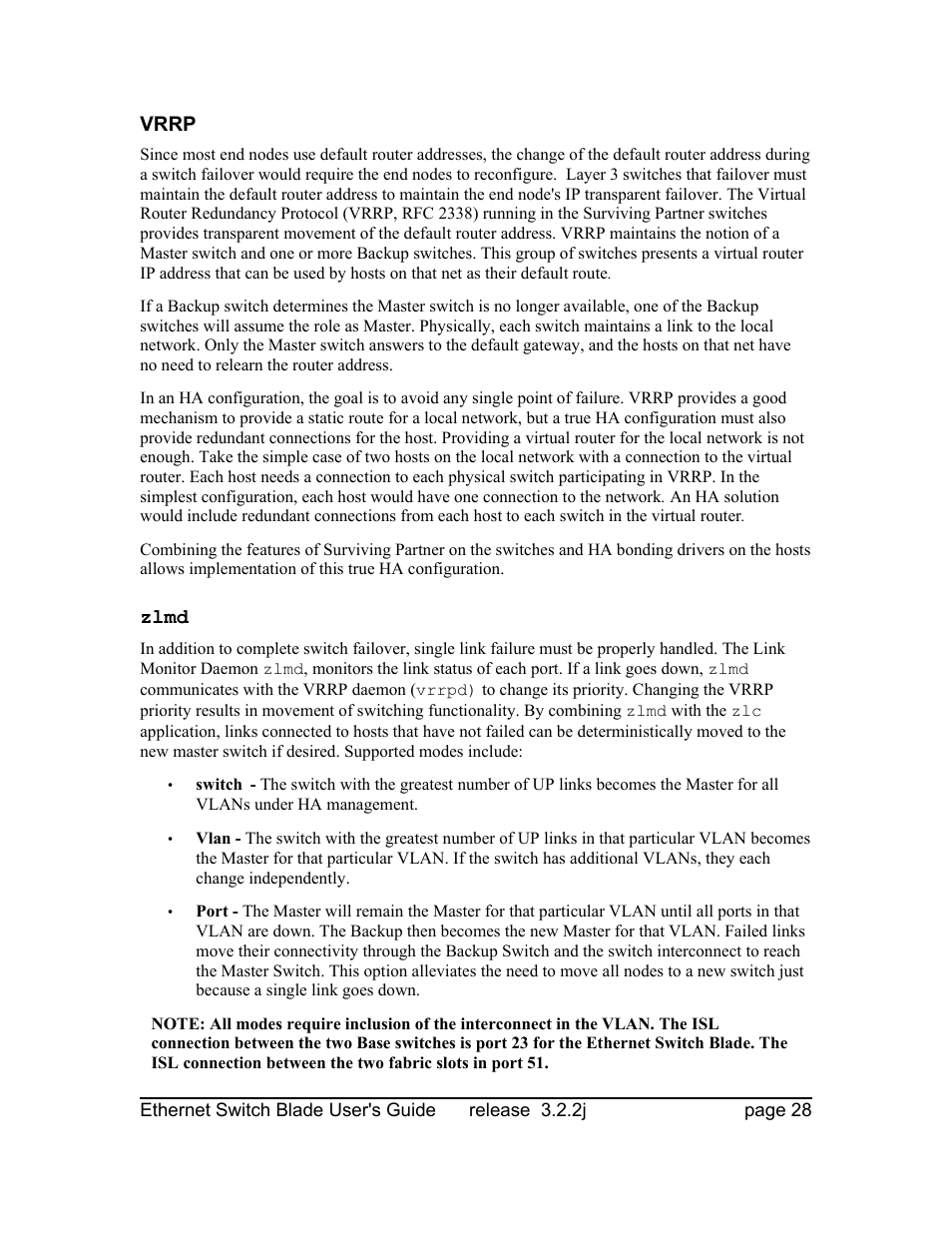 Vrrp, Zlmd | Znyx Networks bh5700 User Manual | Page 28 / 359